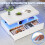 White Coffee Table LED High Gloss Rectangle Table 5