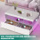 White Coffee Table LED High Gloss Rectangle Table 6