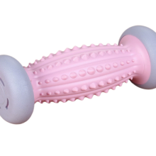 Fußmassagerolle, Linderung bei Plantarfasziitis, manuell/handbetrieben, rollende Massage, rosa