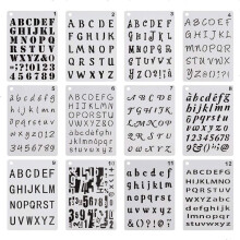 Zahlen-Malkunst-Buchstabenschablonen-Set