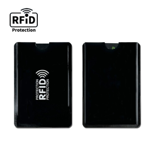 Kartenetui mit RFID-Blockierung, 10er-Pack Black