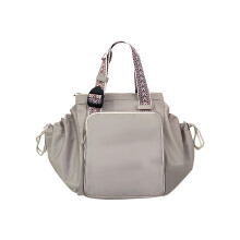 Fashionable Synthetic Fiber Lined Adult Bag Great For-Beige