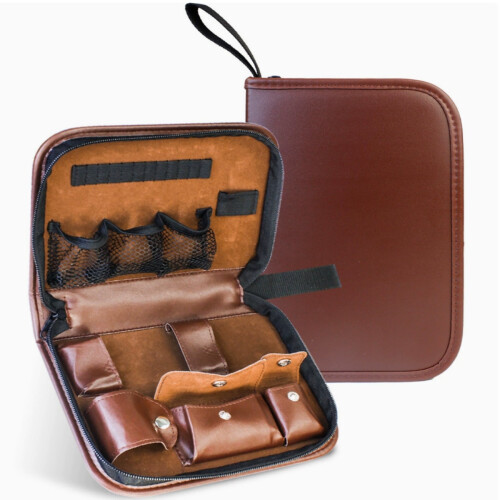 Golf Tool Kit Accessory Bag — Portable, Multifunctional, Large-Capacity Leather Storage Pouch. 1