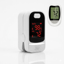Smart helsemonitor: 2-i-1 fingertupppulsoksymeter og blodsukkermålersett, digitalt SpO2-puls- og sukkernivåtestsett – PAN
