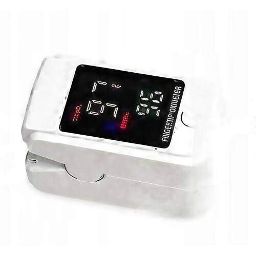 High-precision LED blood glucose meter ,portable smart oximeter kit - White --PAN 1
