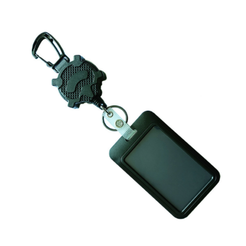 Porta tessere retrattile con moschettone 2