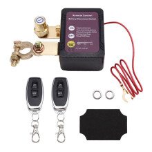 12V/24V 240A Fernbedienungs-Batterietrennschalter, Automatischer Abschaltschalter für Autobatterie, Schwarz
