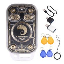 Chameleon V3.0 RFID -Chip-Lesegerät-Emulator 125K 13,56M ID-IC-Karten-Tag-Kopierer NFC-Lese- und Schreibgerät + 2 XUID/CUID-Schlüsselanhänger