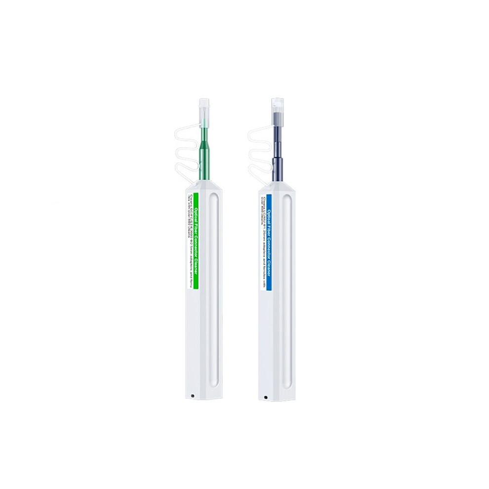2Pc Fiber Optic Cleaner Pen Set 2.5Mm Fiber Optic Cleaning Pen Sc/Fc/St+1.25Mm Lc/Mu One-Click Cleaning Fiber Cleaner 4713377876388