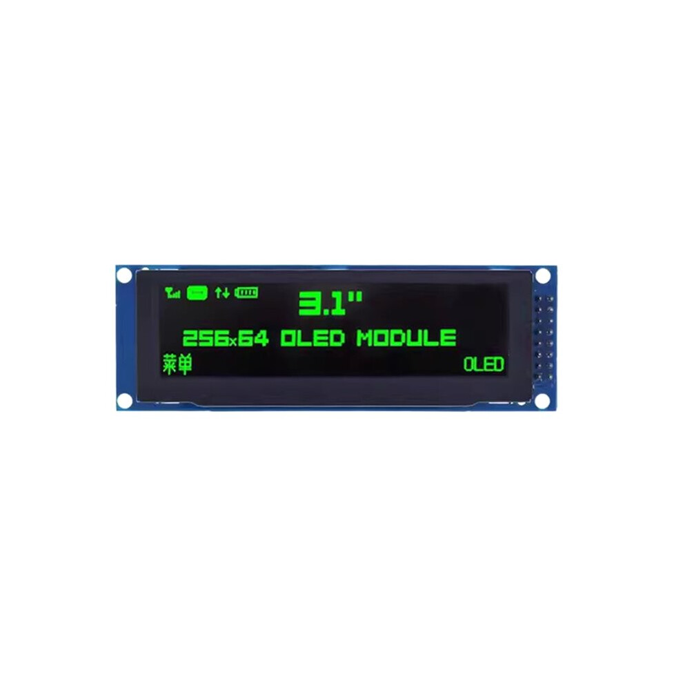 3.12" Oled Display 256X64 25664 Dots Graphic Lcd Module Display Screen Lcm Screen Ssd1322 Controller Support Spi Green 6033500347935