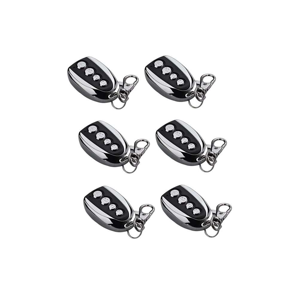 6Pcs 433.92Mhz Universal Remote Control For Garage Doors And Gates 4-Button Keychain Duplicator Garage Door Opener 6032853666540