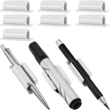 3er-Pack Silikon Selbstklebender Stifthalter für Schreibtisch White