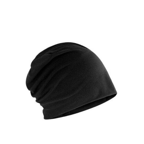 Tynd Slouchy Beanie Hat til forår/sommer Black 1