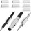 3-Pack Silicone Adhesive Pen Holder for Desk White 3