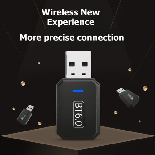 6.0 Adapter for PC USB  Dongle Receiver Transmitter for Desktop Laptop Speaker Plug and 1
