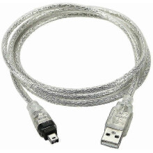 Adaptérový kábel Firewire IEEE 1394 4-pinový samec na USB samec pre Sony DCR-TRV75E DV na európskom trhu