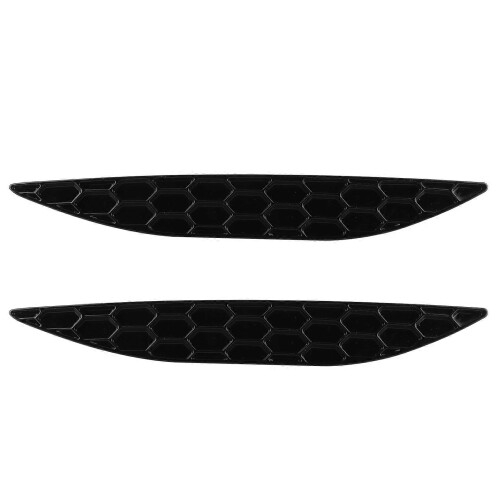 Gloss black bumper reflector delete set for MK7 R RLine 2013-2016