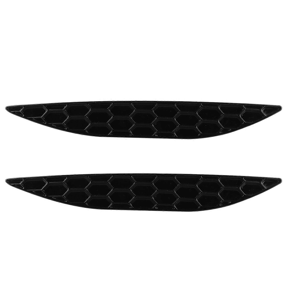 Gloss Bumper Reflector Delete Set For Mk7 R Rline 2013-2016 Black 7624176676673