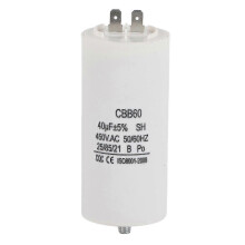 Cbb60 condensator 450V 40µF voor waterpomp van wasmachine 50/60Hz
