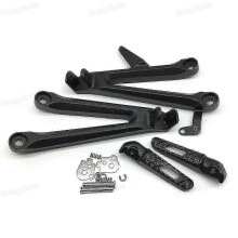 Soporte para estriberas traseras para Honda CBR1000RR 2004-2007 - negro