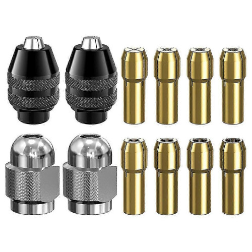 Replacement collet set for Dremel, 12PCS 1/32 to 1/8 inch drill bits