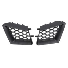 Rejilla superior del parachoques delantero para Seat Ibiza 2002-2009, negro mate, juego de 2 piezas