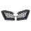 Front bumper upper grill for Seat Ibiza 2002-2009, matte black, 2pcs set 1