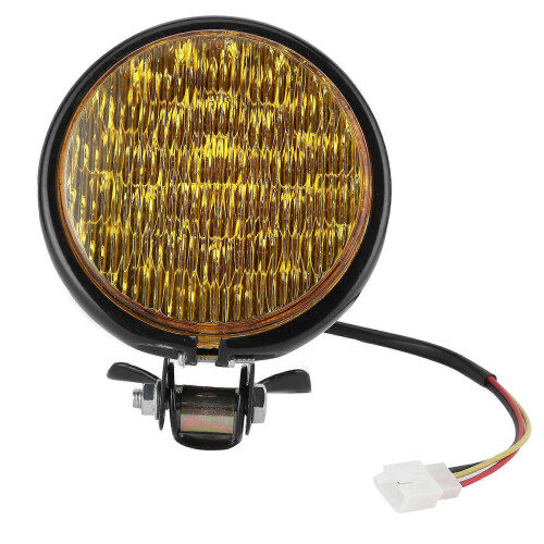 Universeller LED  Scheinwerfer für Motorräder mit gelber Linse