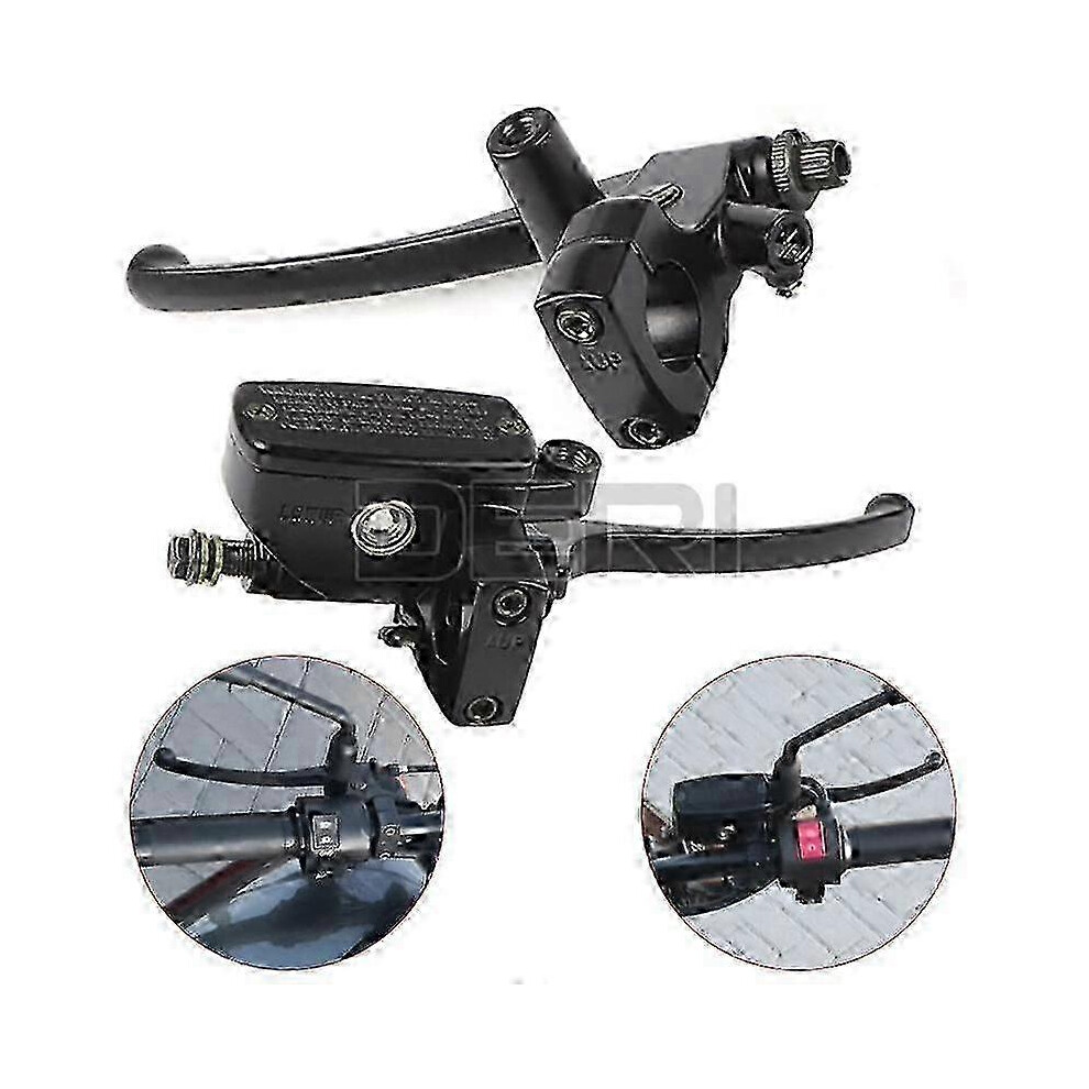 Universal Brake Master Cylinder For Honda Vt1100 Vt1300 Black 7624176633102