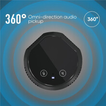 Desktop USB Conference Speakerphone Microphone Touch-Sensor Buttons Condenser PC Computer Mic Support Speaker