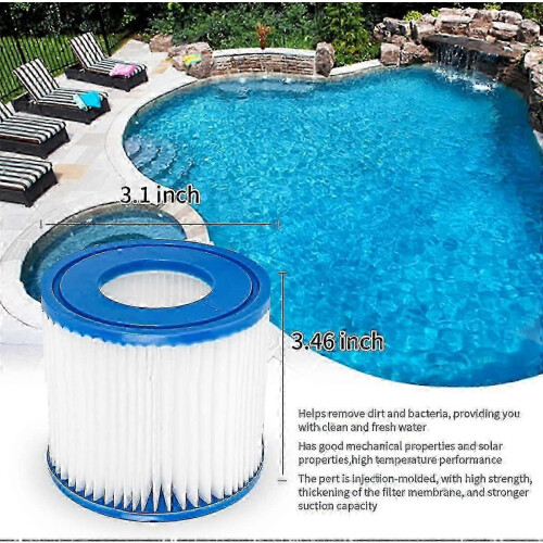 2-piece filter set for Bestway 58381, PVC, 78x88mm 2