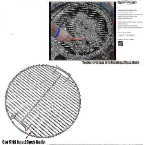 44.5cm cooking grate for Weber 47cm grill, replacement grate 2