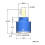 40mm Sedal ceramic cartridge for single handle tap valve 2