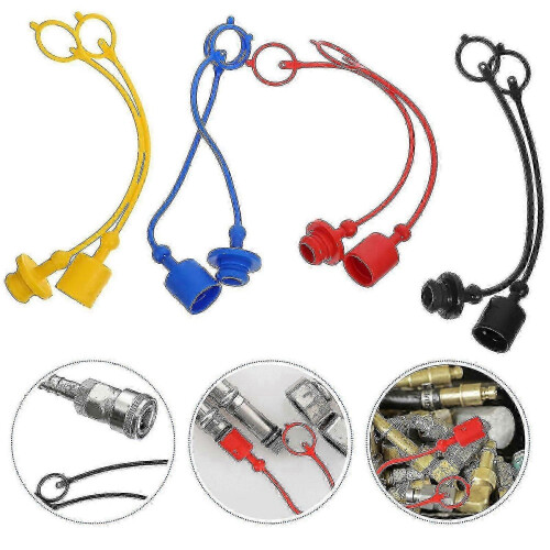 8pcs 1/2' Hydraulic Coupling Covers, Quick Connector Coupler Dust Caps Replacement 2