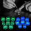 8 Piece Plastic Watch Gear Holder Set For Efficient Watch-Blue 3