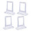 Transparante plastic kaarthouder met magnetische-4 stuks 1