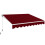 Toldo retrátil, 3x2,5m, resistente a UV e água, vinho tinto 1