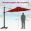 300 cm buitenparasol, kantelbaar, 360 rotatie 1
