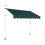 Toldo retrátil para varanda, 350 cm, resistente a raios UV, verde 1