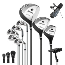 Conjunto completo de tacos de golfe masculino, 10 peças, para destros