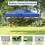 Pavilhão pop-up de 3 x 4,5 m com rodas e altura ajustável 5