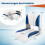 Opvouwbare bootstoelset met schuimvulling, waterdicht, 2-pack 2