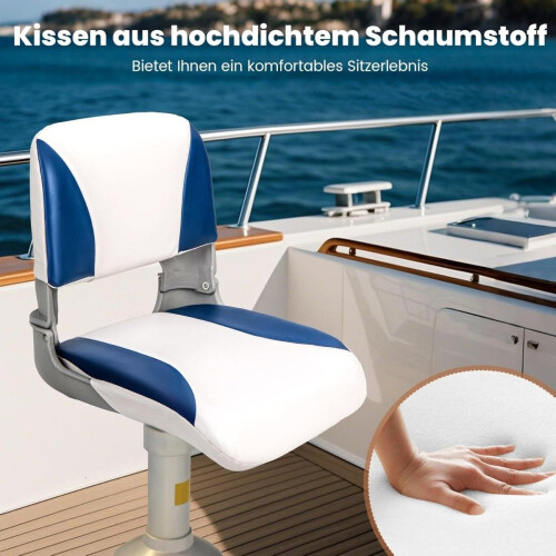 Opvouwbare bootstoelset met schuimvulling, waterdicht, 2-pack 2
