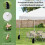 3x3 m Vodotěsný Pop-Up Pavilion Stan s Roll Bag 4