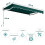 Toldo retrátil, 3x2,5m, resistente a UV e água, verde 2