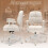 Ergonomic Office Chair with Armrests & Wheels, Beige 3
