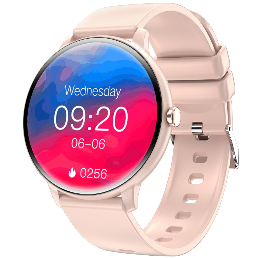 Smartwatch With Ecg, Heart Rate Monitor, Blood Pressure Monitor, Sleep Tracker & Pedometer Pink 7314280905478