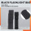 2 x Bolsa 13cm Nilon Negro para LED Linterna 6