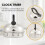 60 Minute Counting Teapot Shaped Kitchen Cooking Alarm Clock Timer Mechanical 5