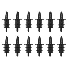 12pcs Plastic Free Flow Liquor Spirit Bottle Pourer Bar Wine Cocktail Drinks